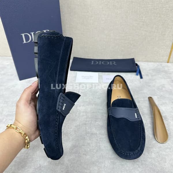 Мокасины Dior синие - фото 2