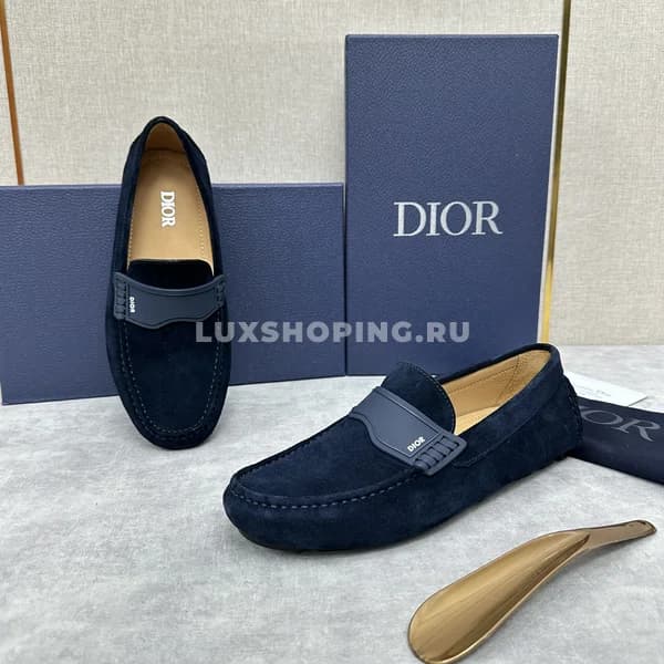 Мокасины Dior синие - фото 3