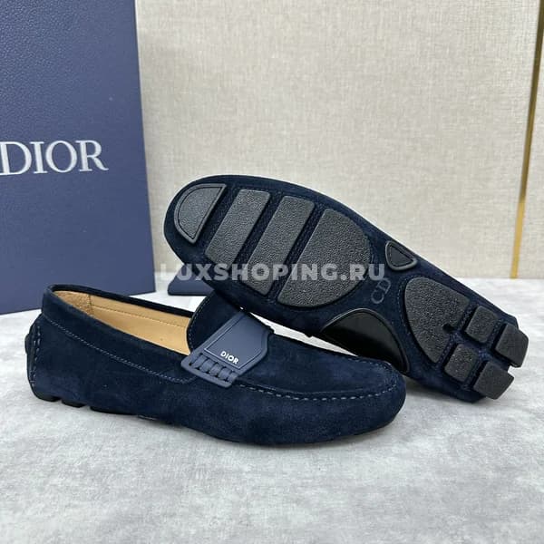 Мокасины Dior синие - фото 4