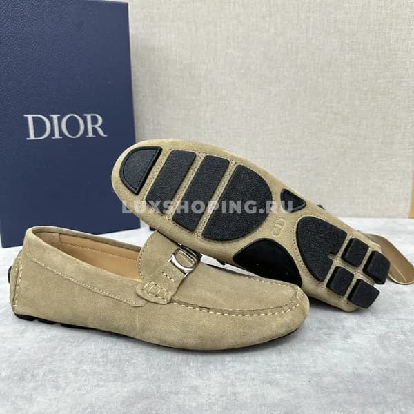 Мокасины Dior Icon бежевые - фото 4