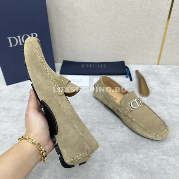 Мокасины Dior Icon бежевые - фото 5