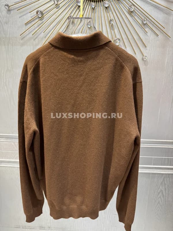 Джемпер Miu из кашемира коричневый - фото 4