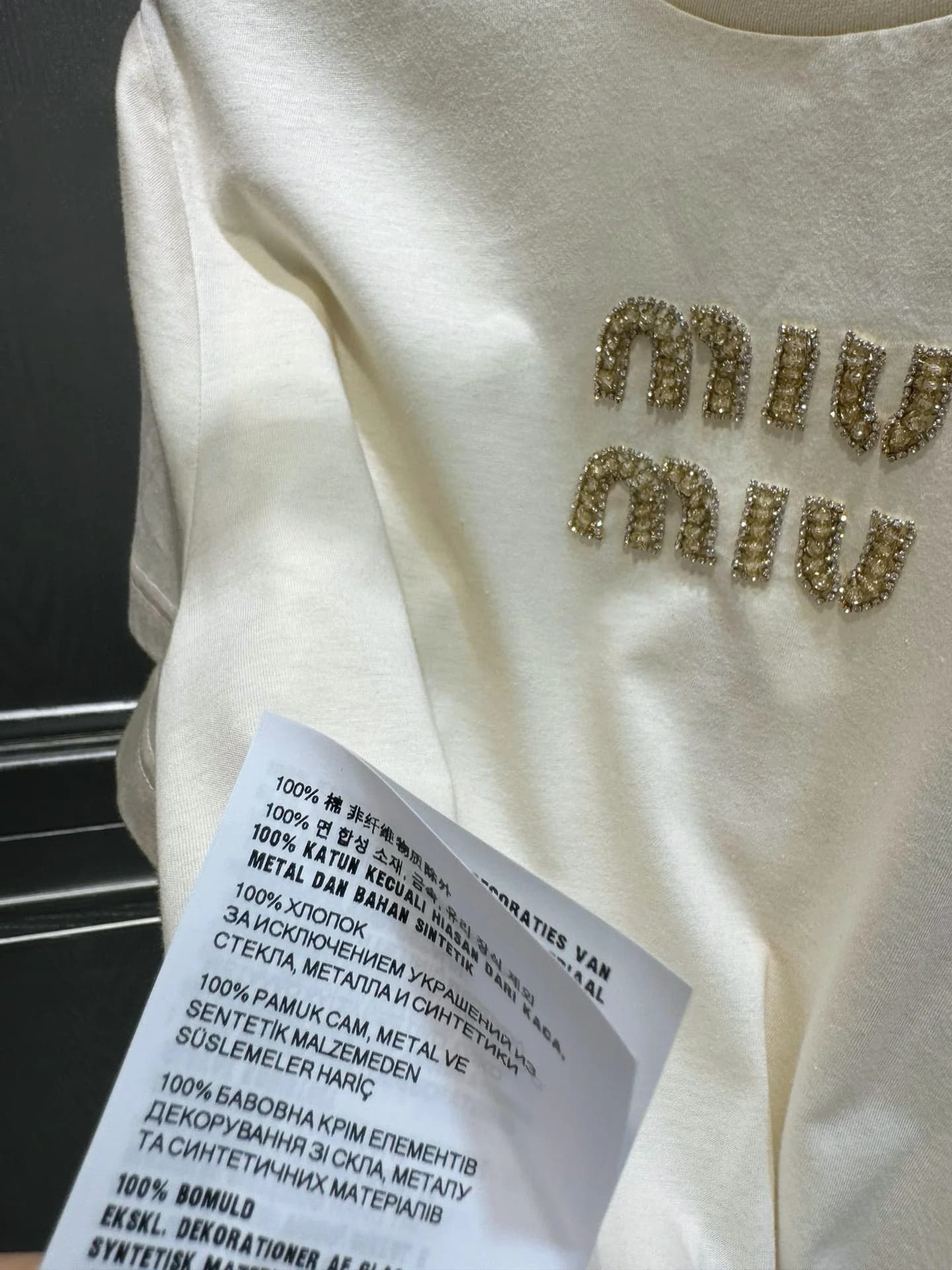 Футболка Miu с вышивкой - фото 4