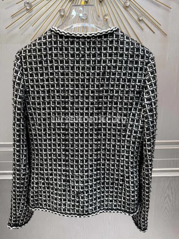 Твидовый жакет Chanel черный - фото 2