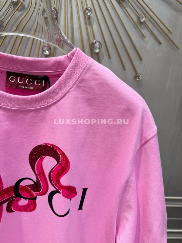 Футболка Gucci с принтом змеи - фото 3