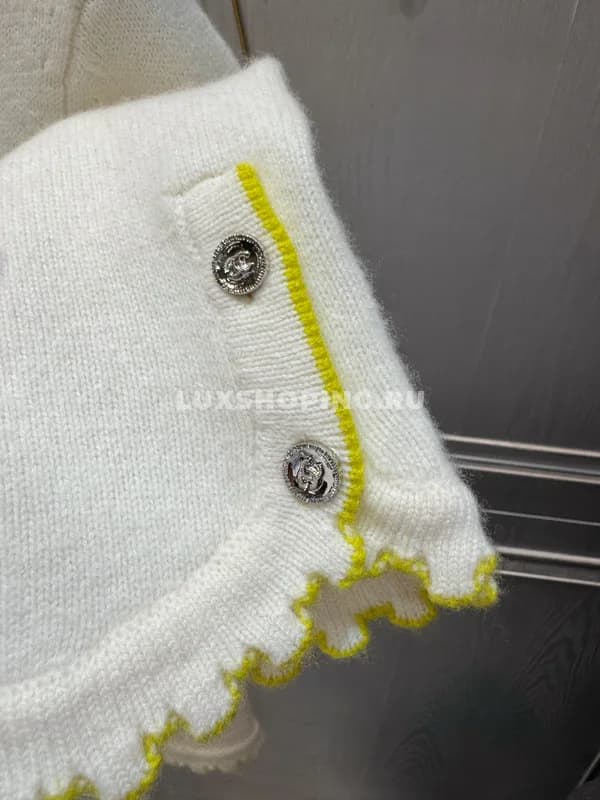 Кардиган Chanel из кашемира молочный - фото 4