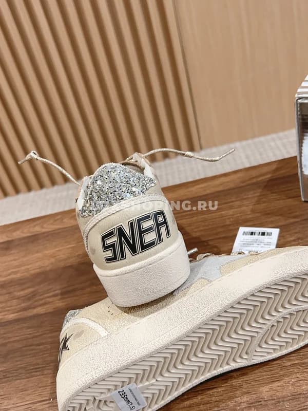 Кеды Golden Goose Ballstars кремовые - фото 8