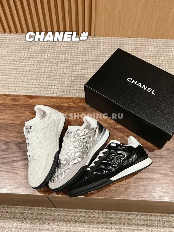 Кроссовки Chanel ретро черные - фото 6