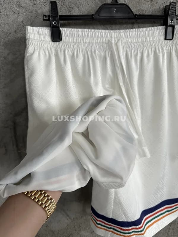 Шорты Casablanca из шелка зеленые - фото 5