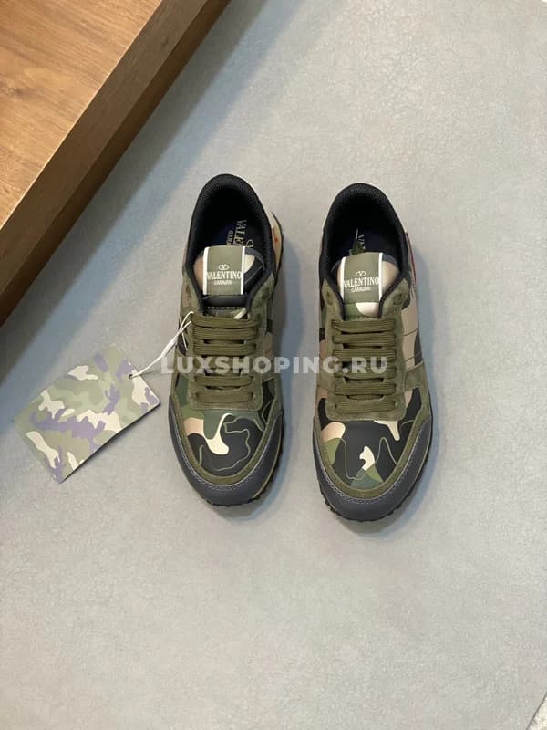 Кроссовки Valentino Rockrunner милитари - фото 6