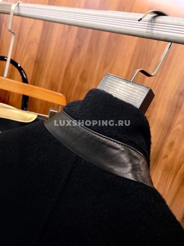 Пальто Dior черное из кашемира - фото 6