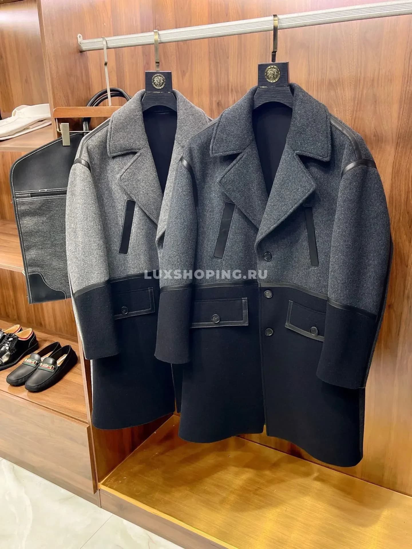 Пальто Dior двуцветное из кашемира - фото 7