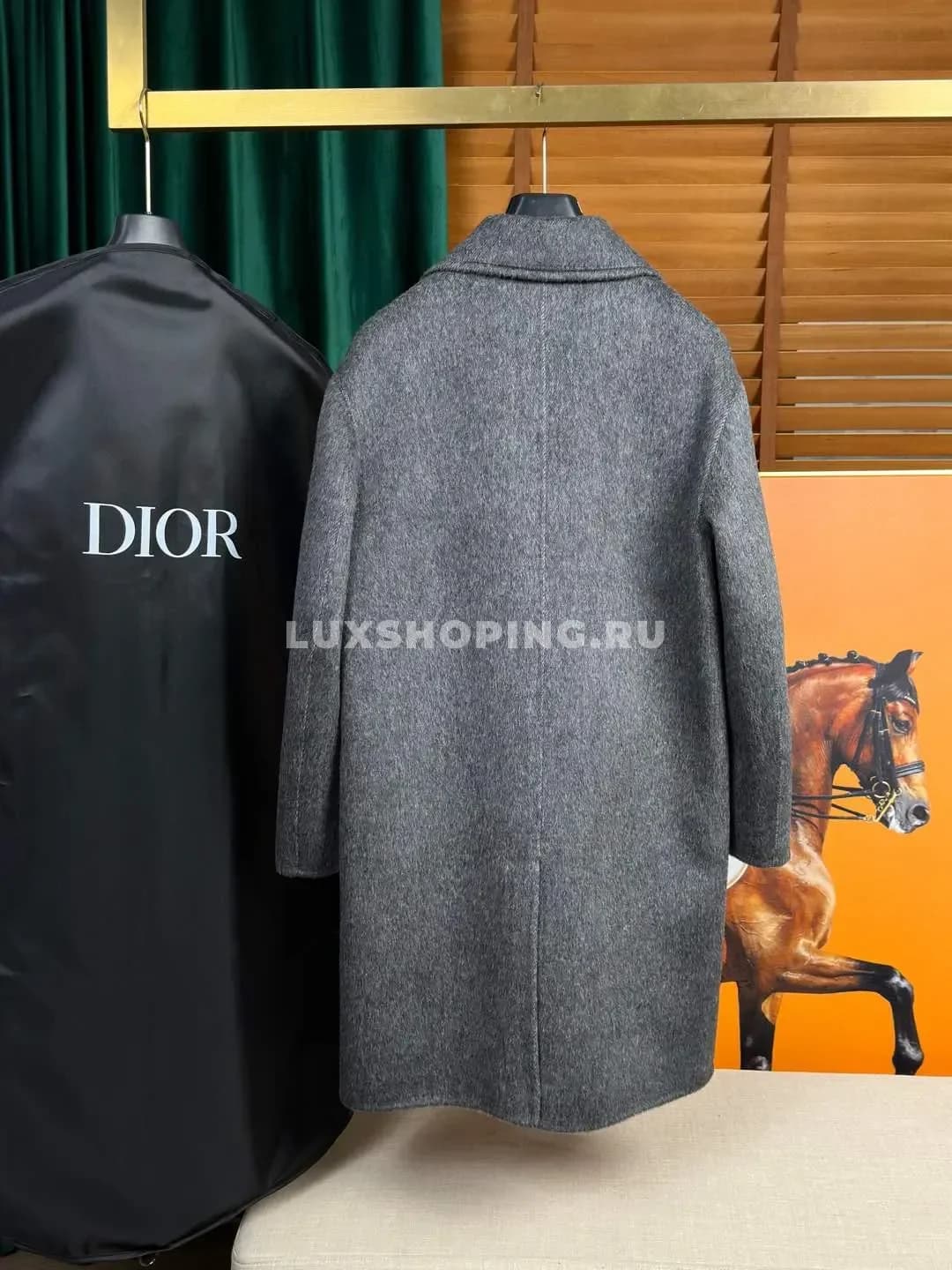 Пальто Dior из шерсти серое - фото 3
