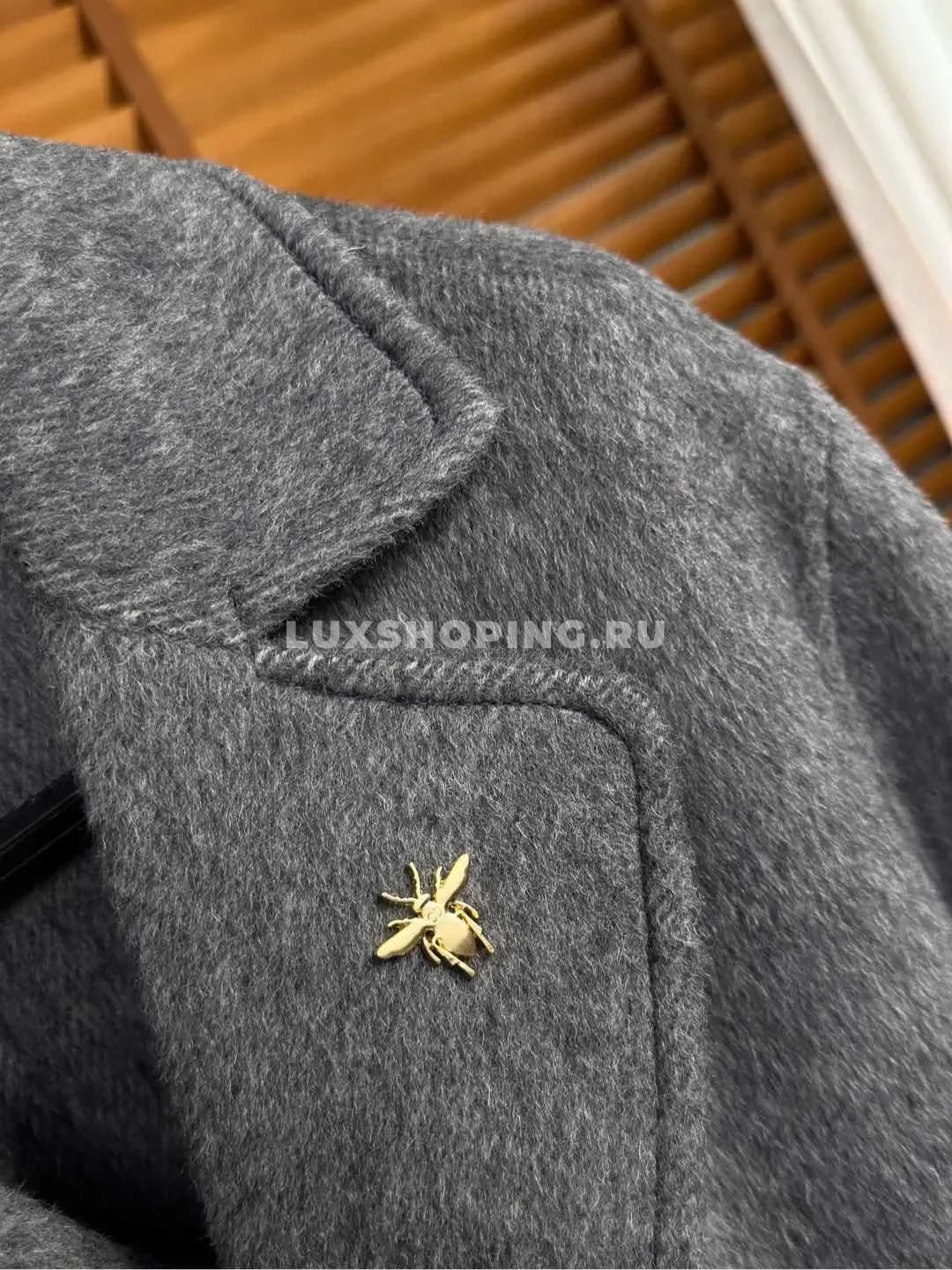 Пальто Dior из шерсти серое - фото 5