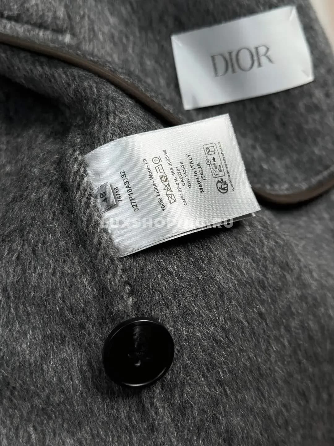 Пальто Dior из шерсти серое - фото 6