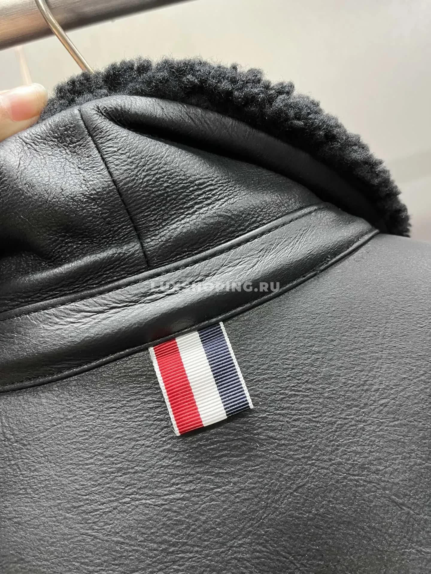 Кожанная куртка Thom browne - фото 3