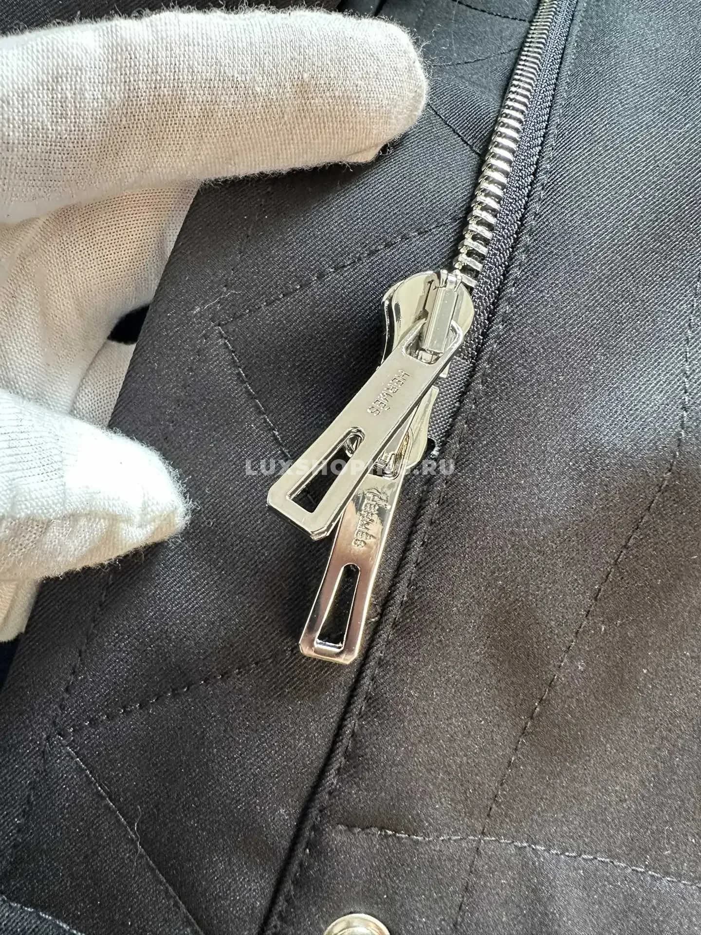 Тренч Hermes темный - фото 8