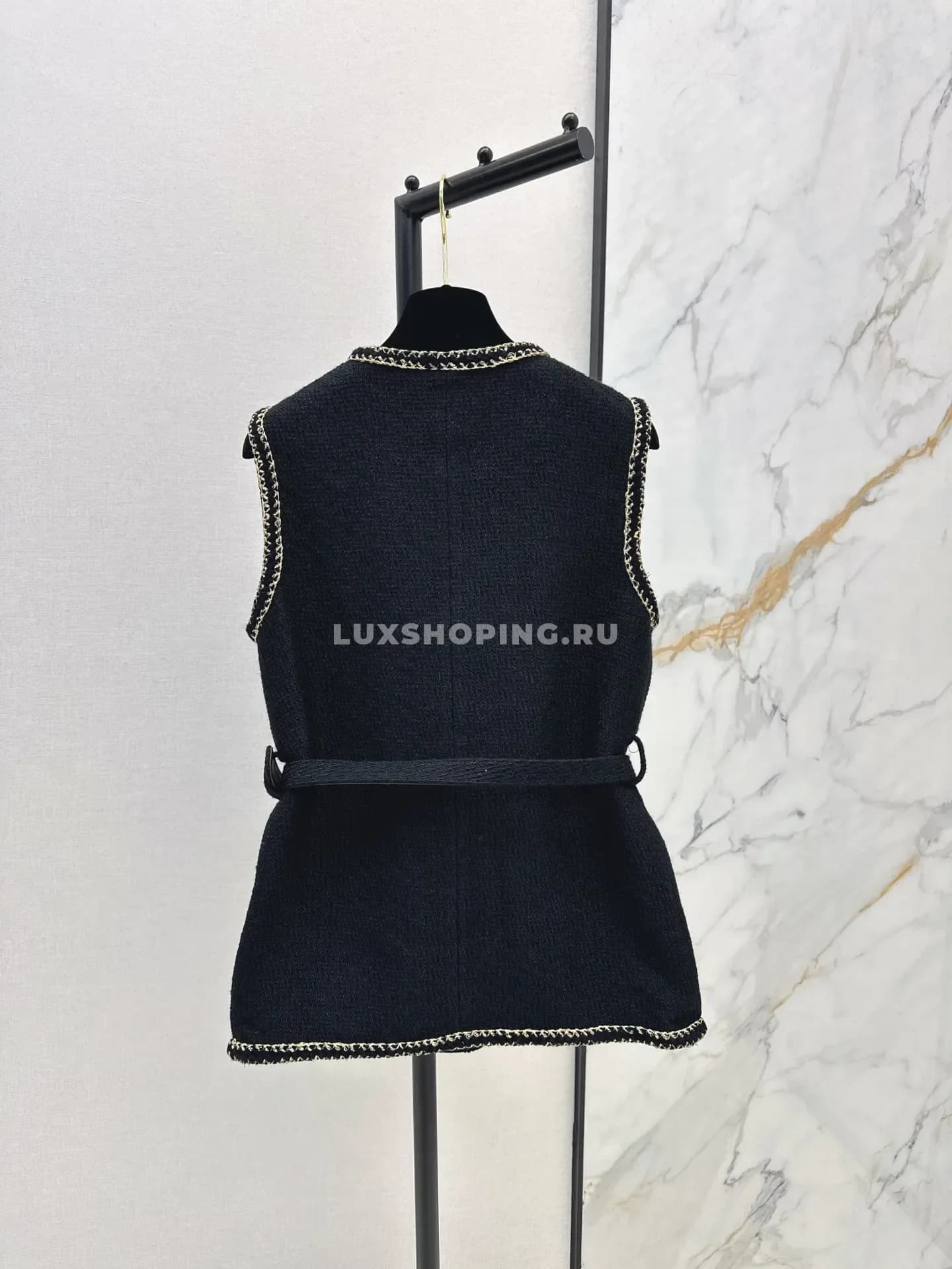 Вязанная жилетка Chanel черная - фото 2