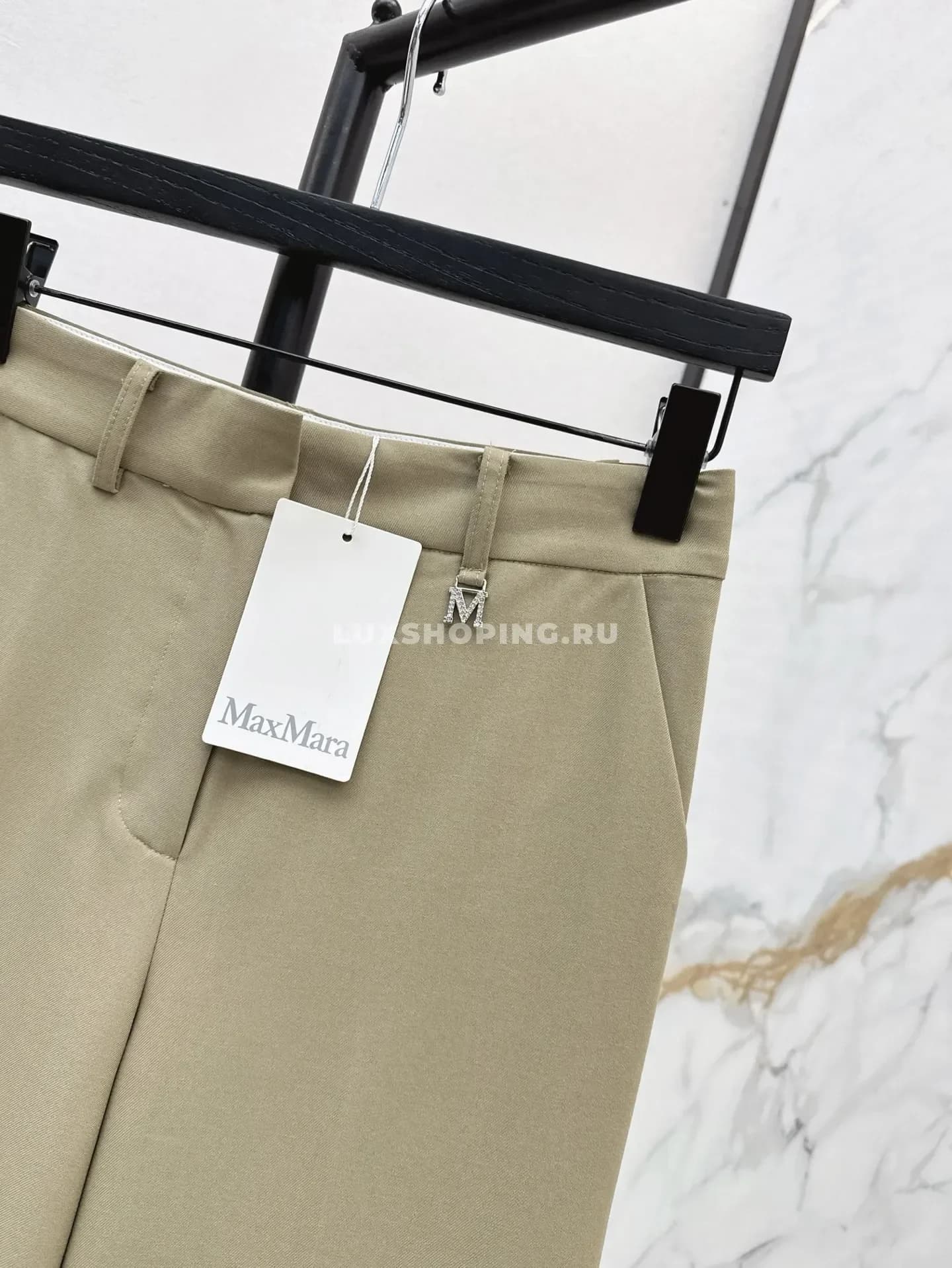 Брюки Max Mara бежевые - фото 4