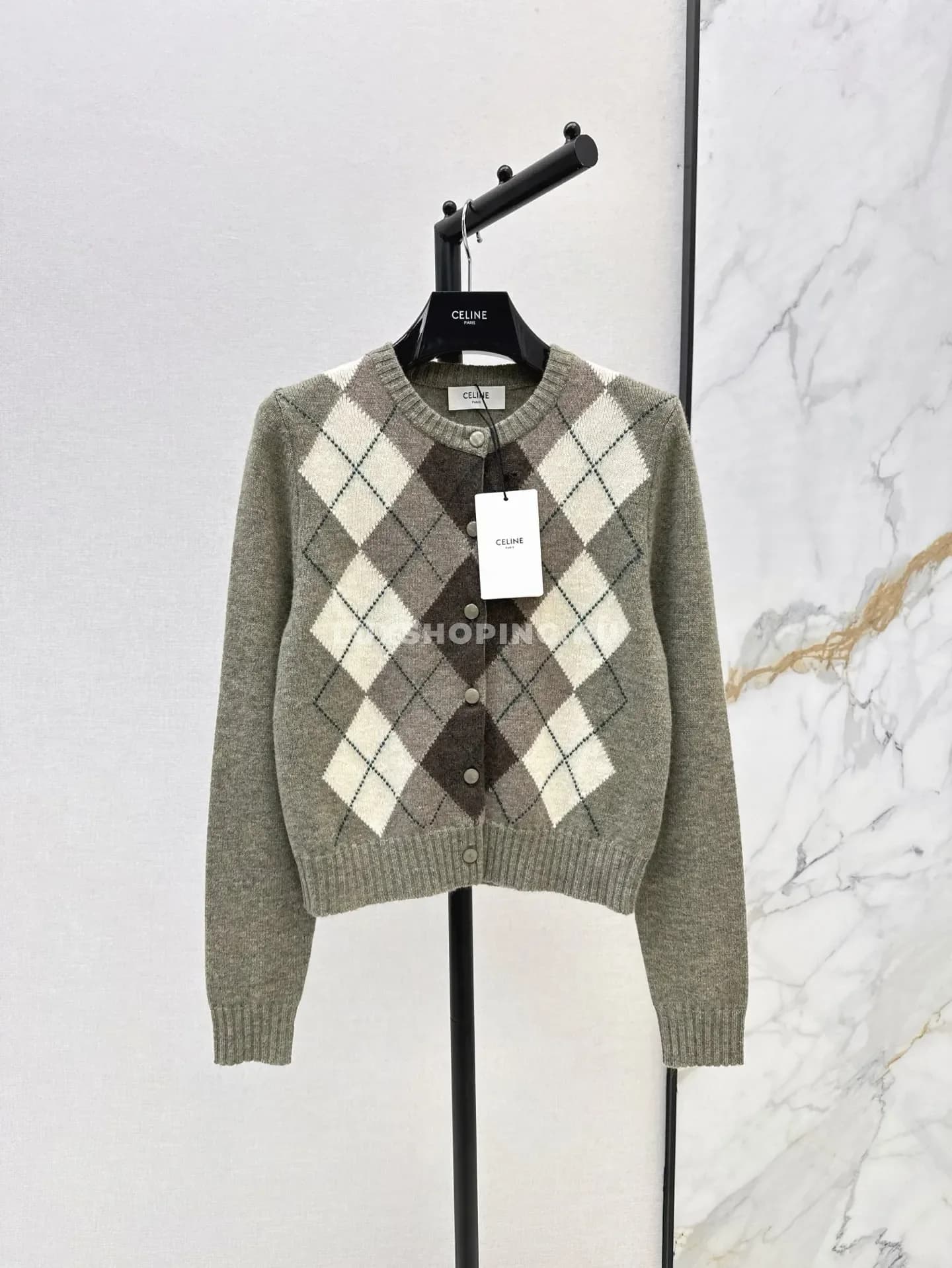 Клетчатый кардиган Celine