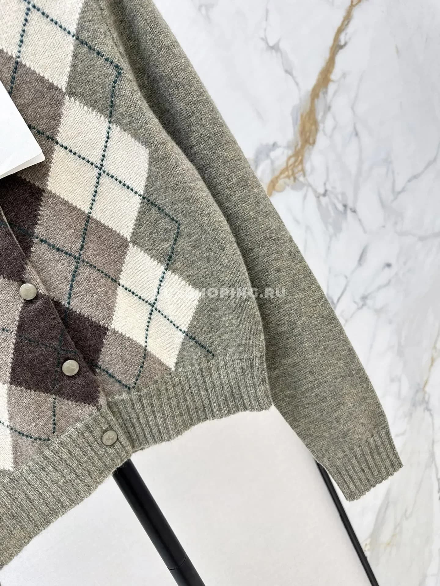 Клетчатый кардиган Celine - фото 5