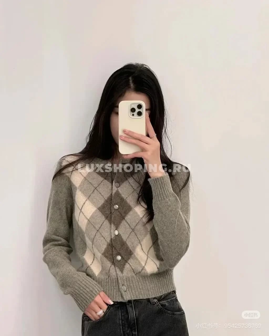 Клетчатый кардиган Celine - фото 7