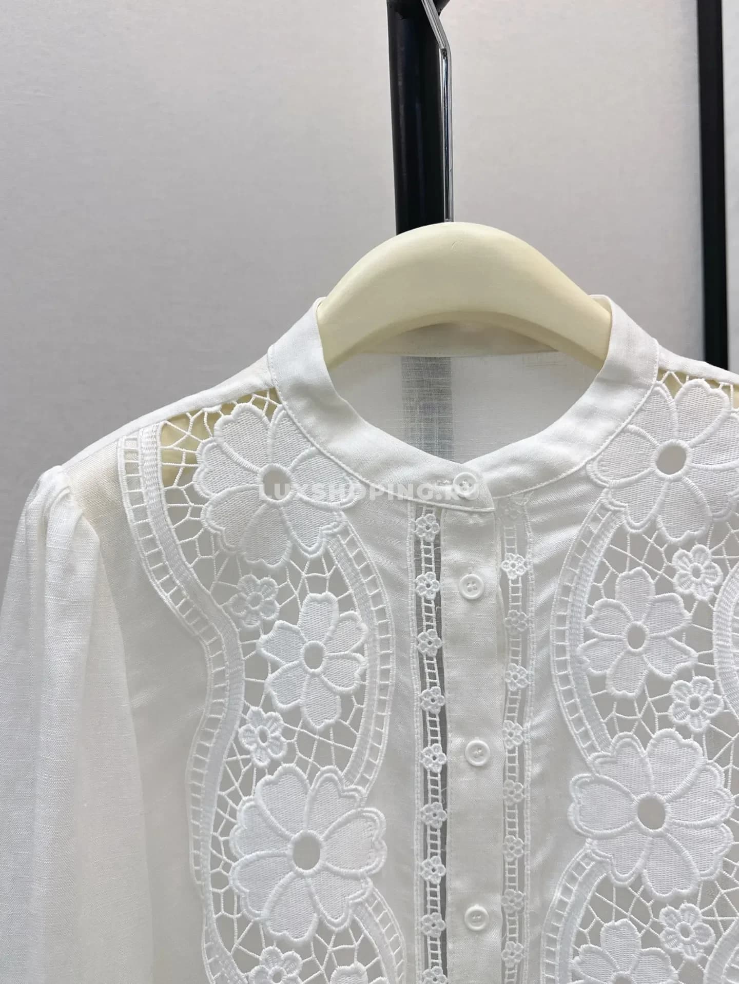 Блузка D&amp;G белая из шелка и льна - фото 2