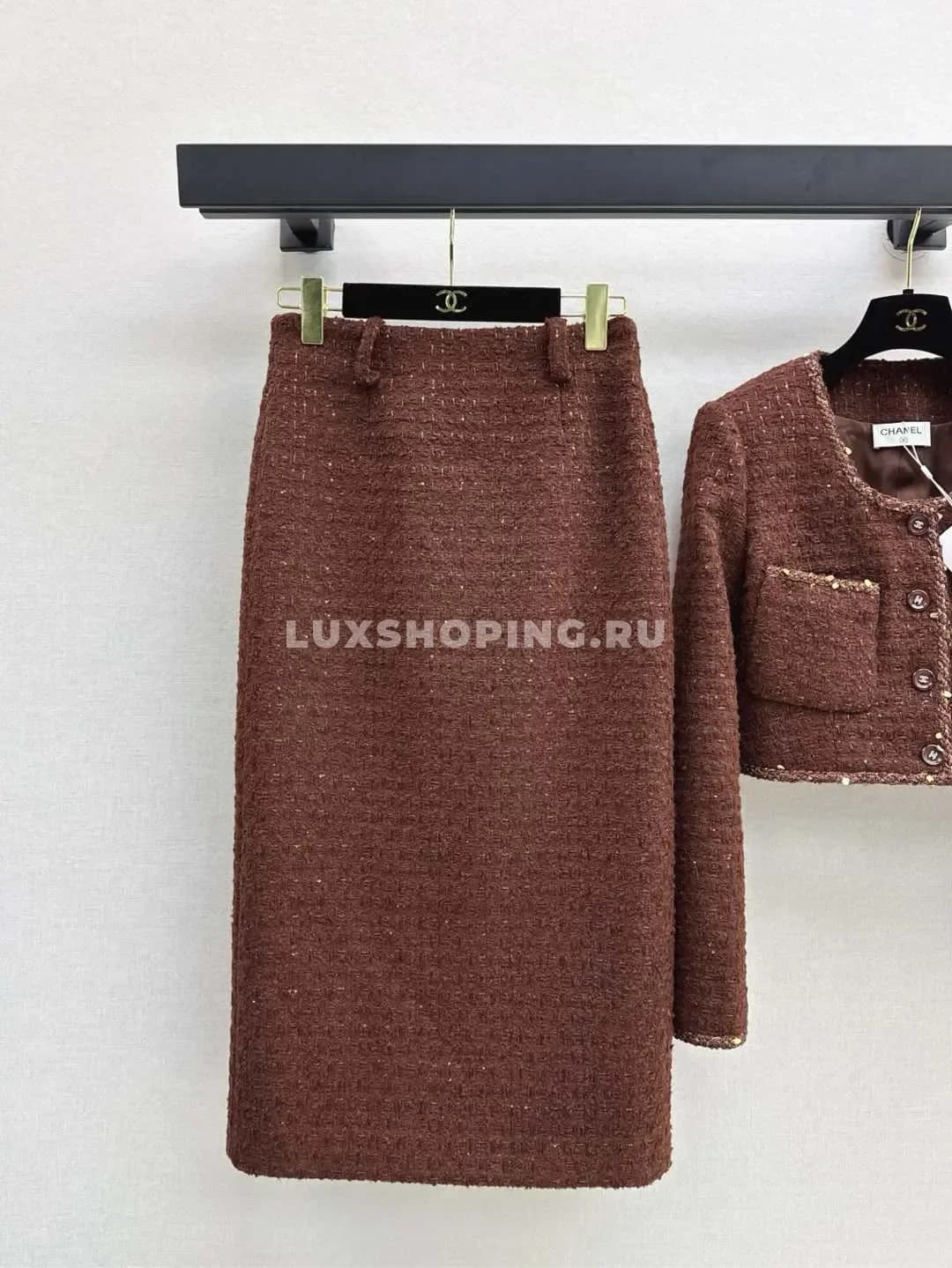 Костюм Chanel бордо - фото 5