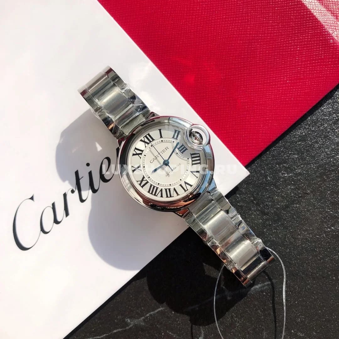 Часы Cartier Ballon Bleu 33mm белые - фото 7