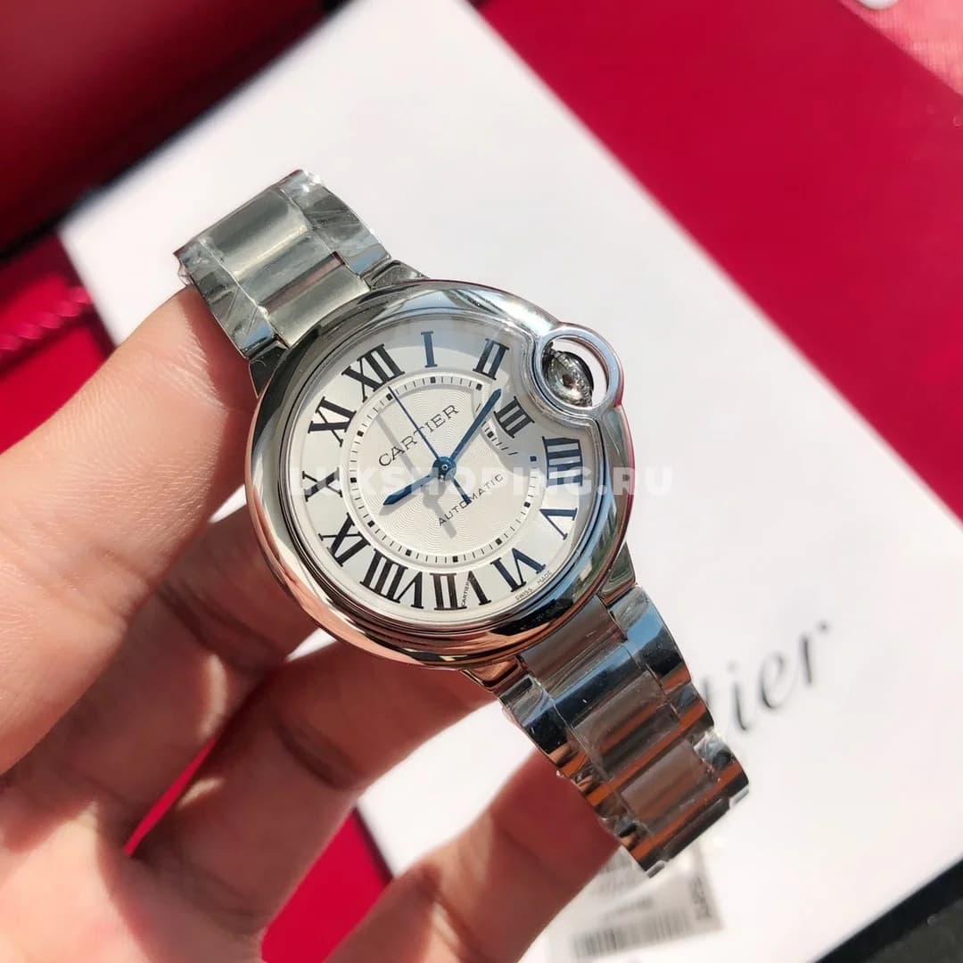 Часы Cartier Ballon Bleu 33mm белые - фото 8