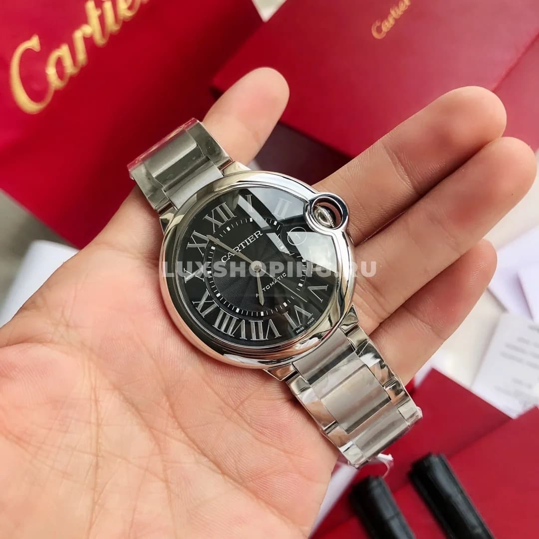 Часы Cartier Ballon Bleu 42mm черные - фото 7