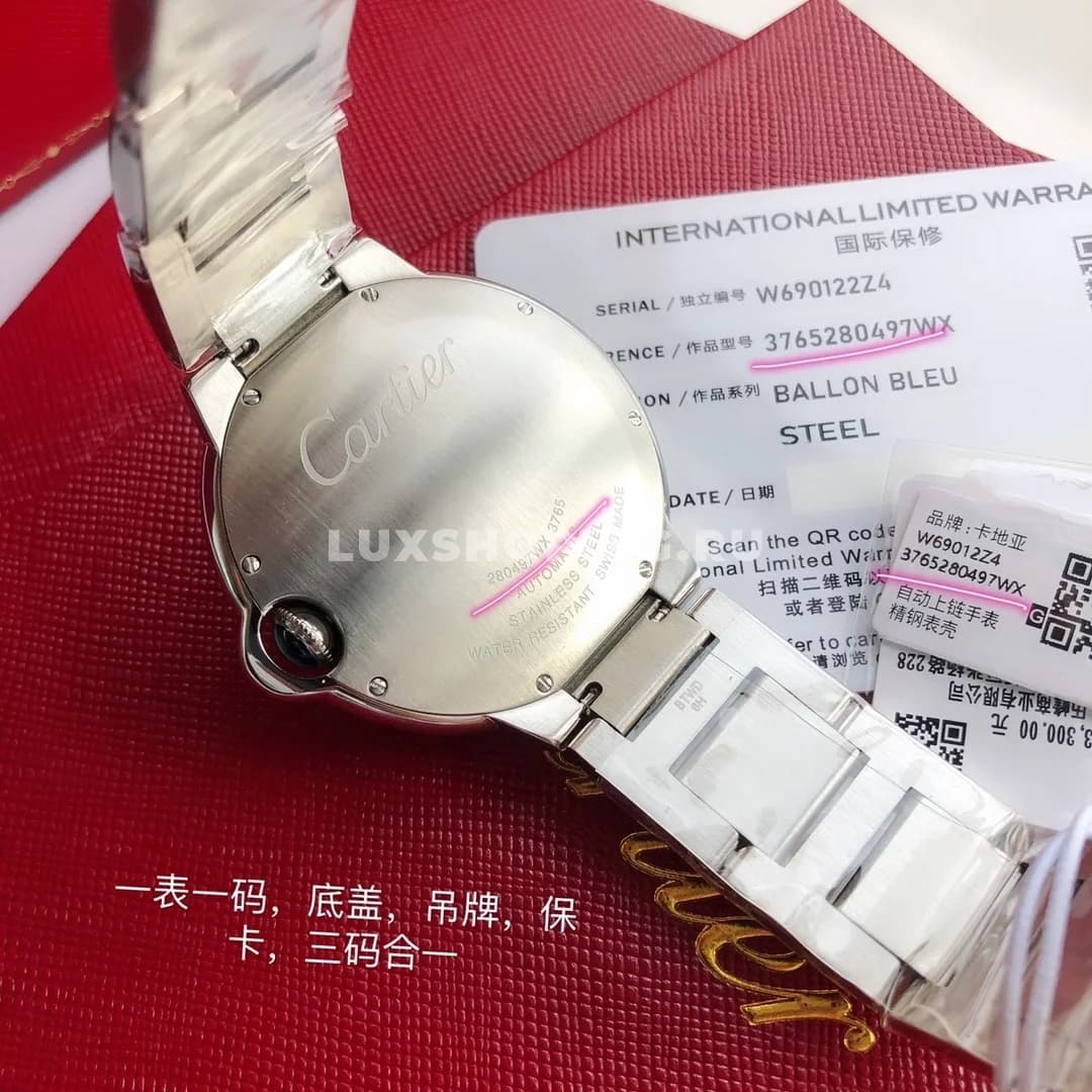 Часы Cartier Ballon Bleu 42mm черные - фото 8