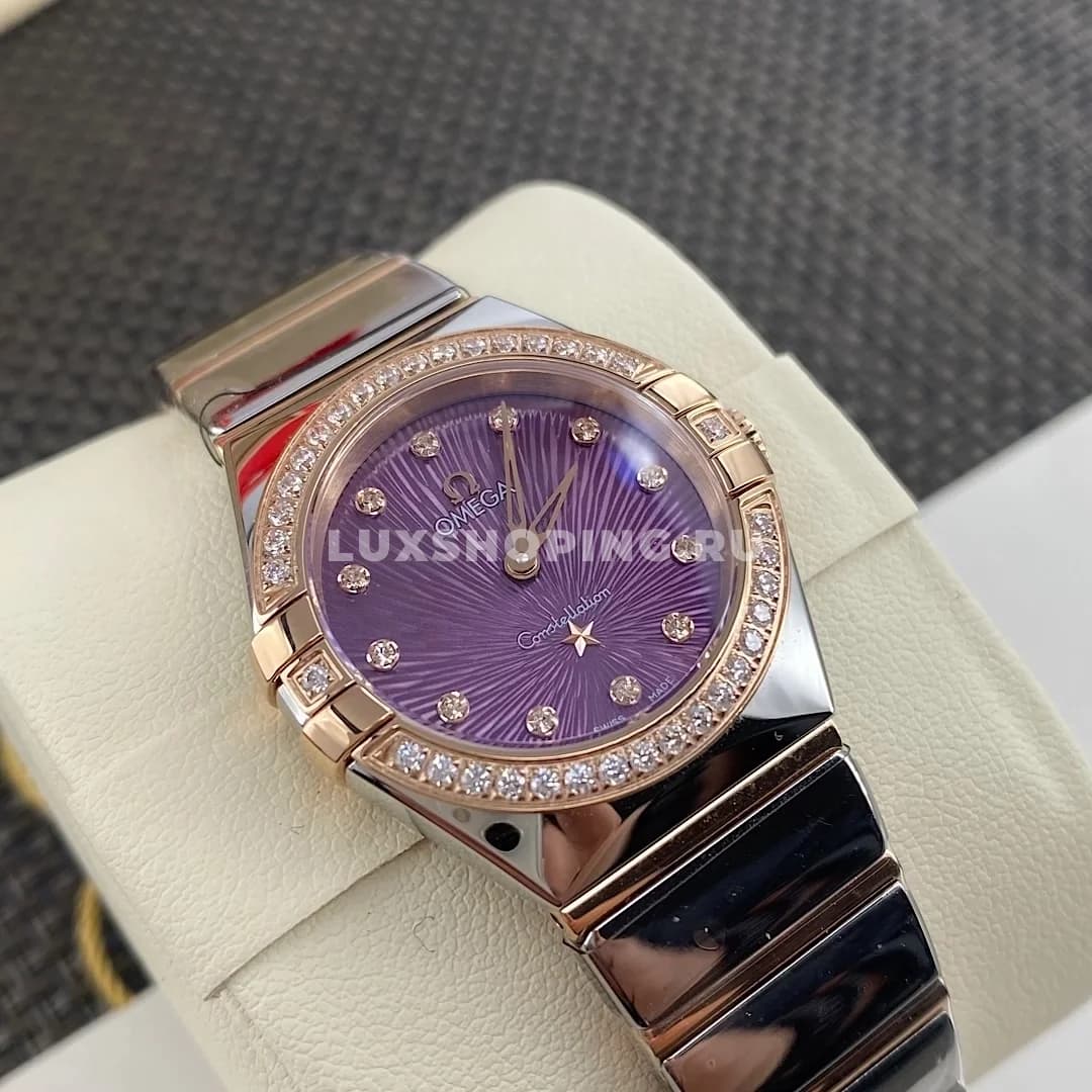 Часы Omega Constellation с камнями - фото 2