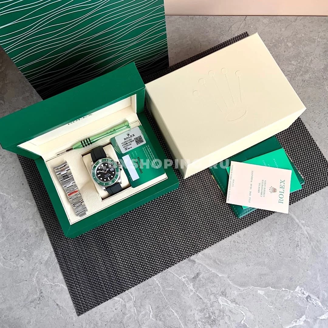 Часы Rolex Submariner зеленые - фото 6