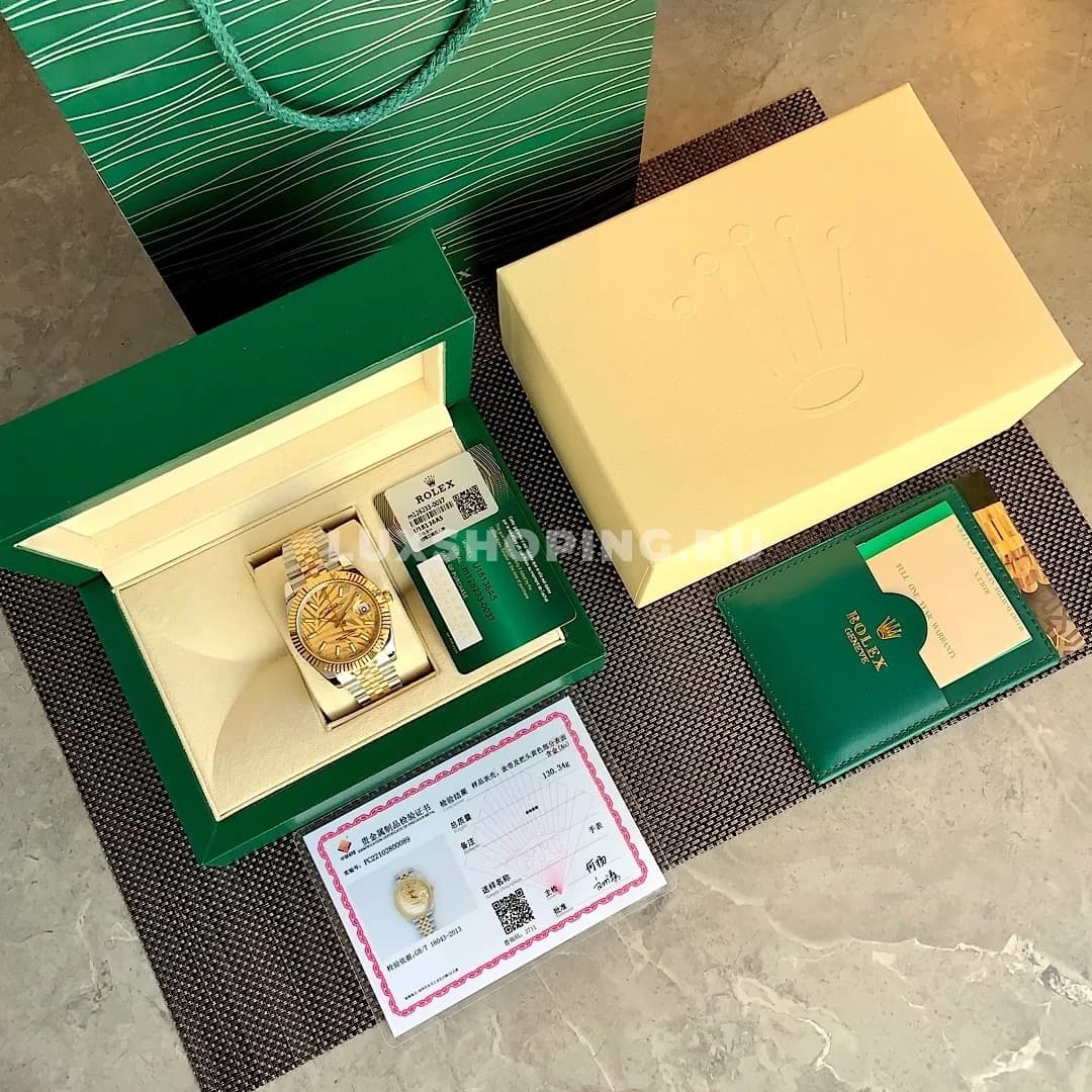 Часы Rolex Datejust золото с желтым - фото 2