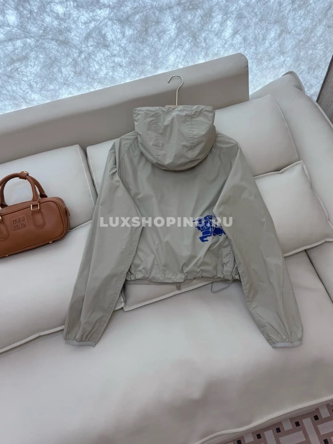 Burberry легкая дышащая удобная куртка, бежевая - фото 4