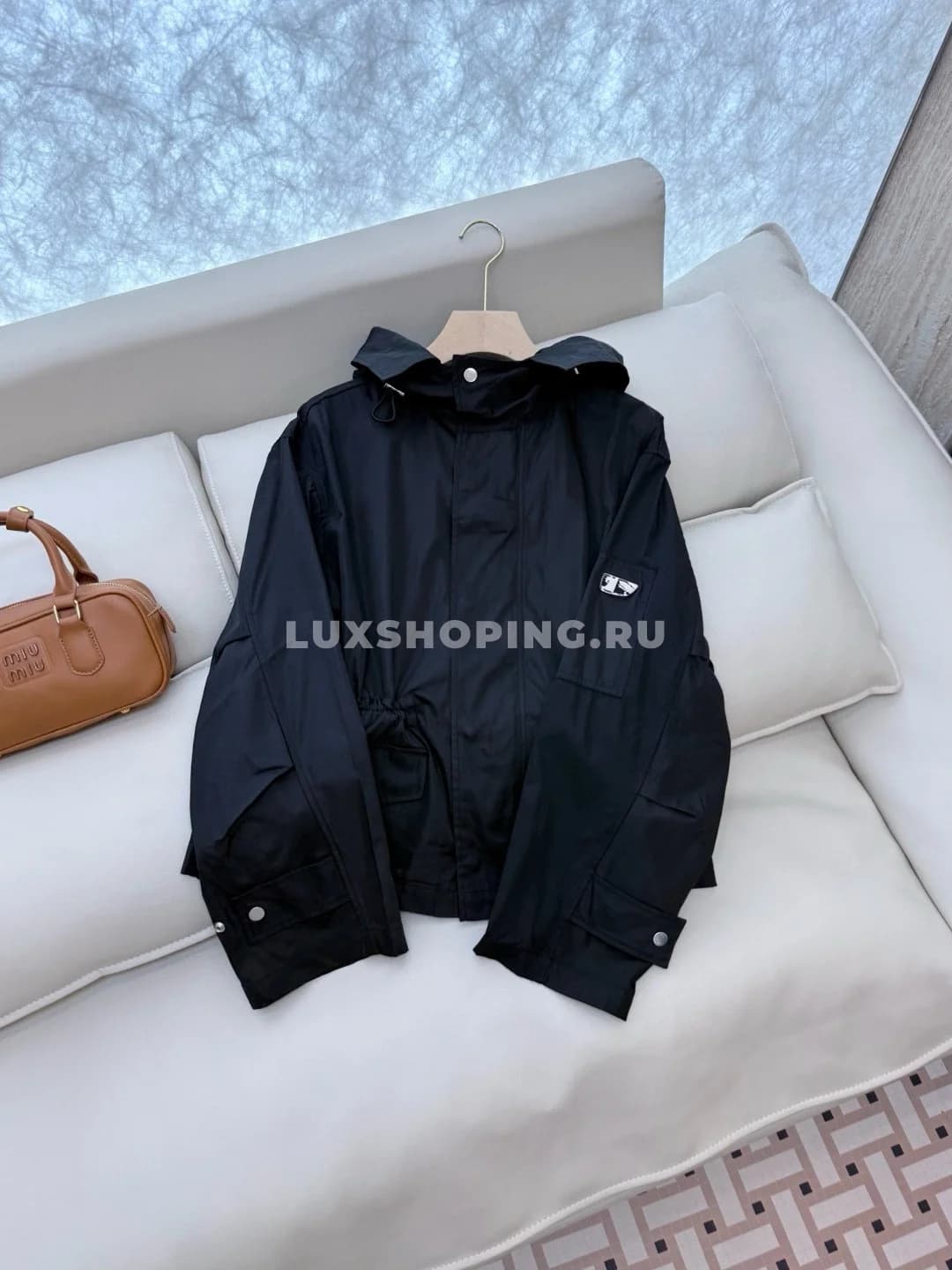 Burberry легкая удобная куртка парка, черная - фото 3