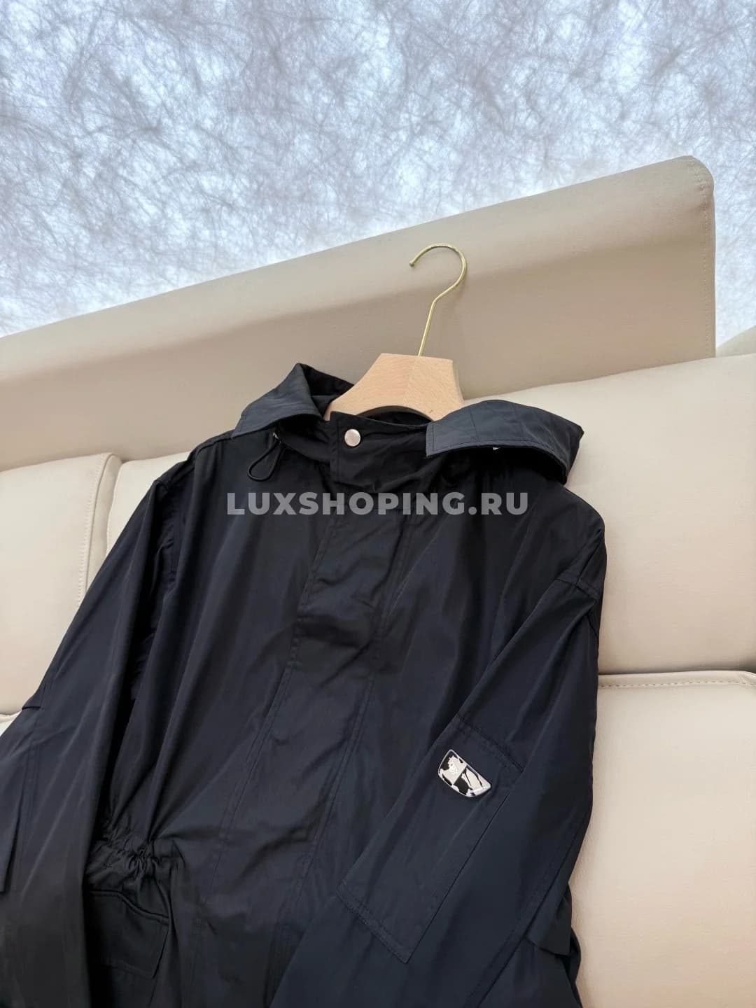 Burberry легкая удобная куртка парка, черная - фото 6