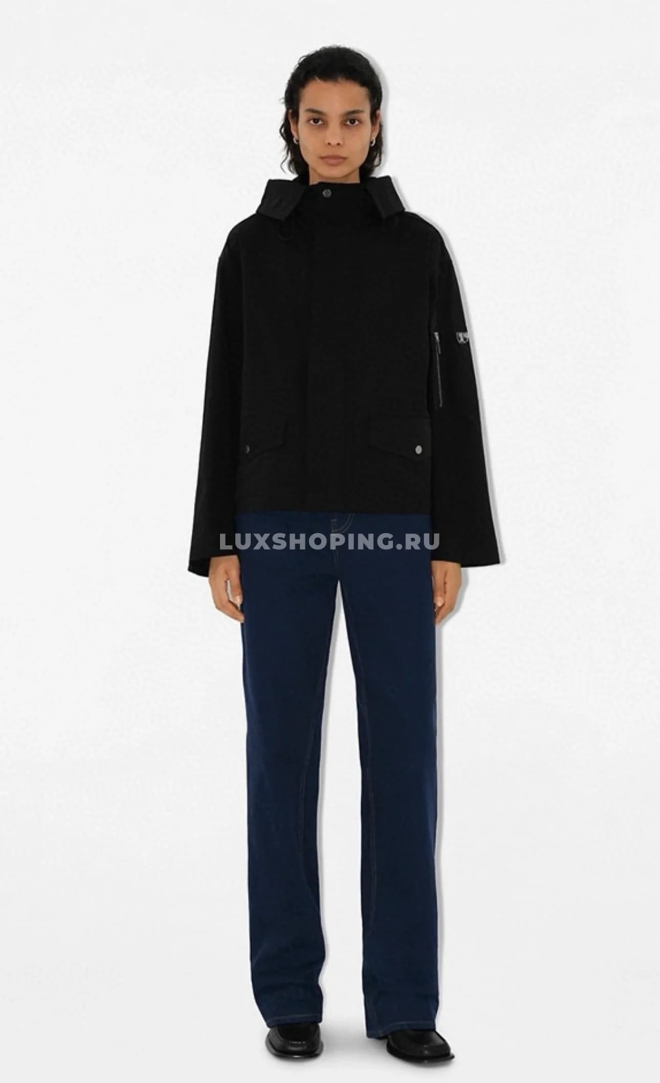 Burberry легкая удобная куртка парка, черная - фото 10