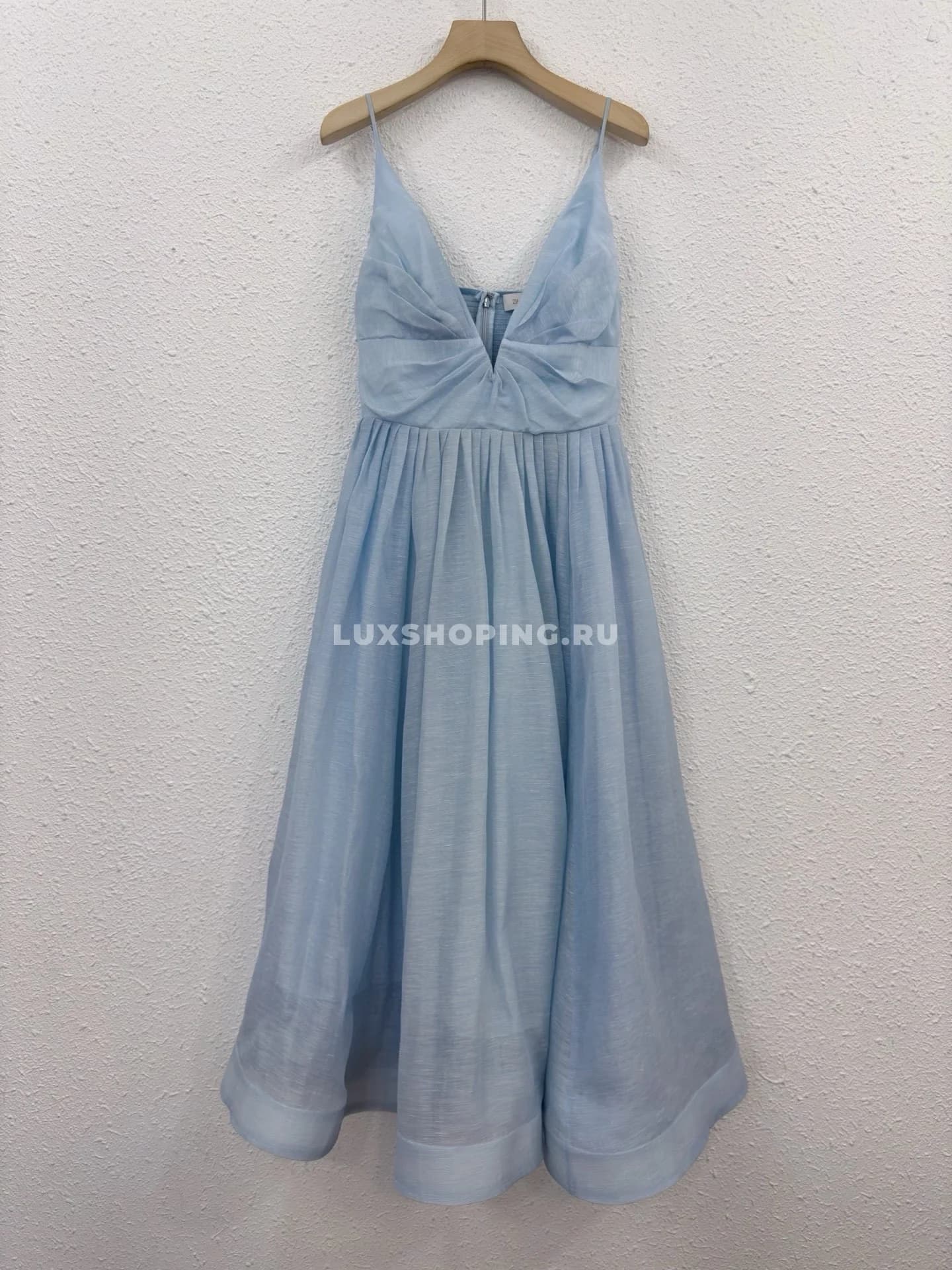 ZIMMERMANN платье миди с v-образным вырезом illuminate - фото 2