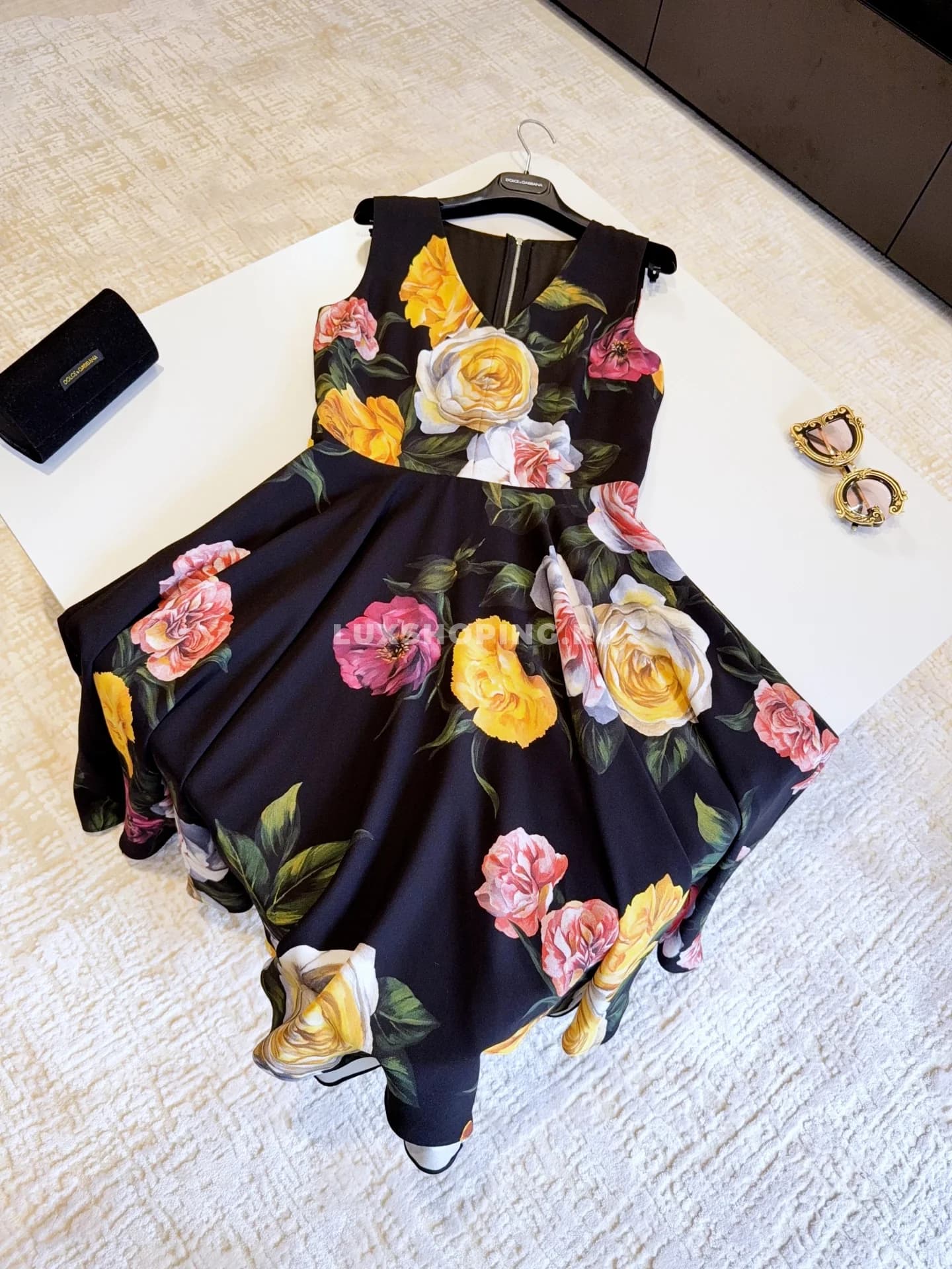 Платье из шелка Dolce Gabbana черное - фото 3