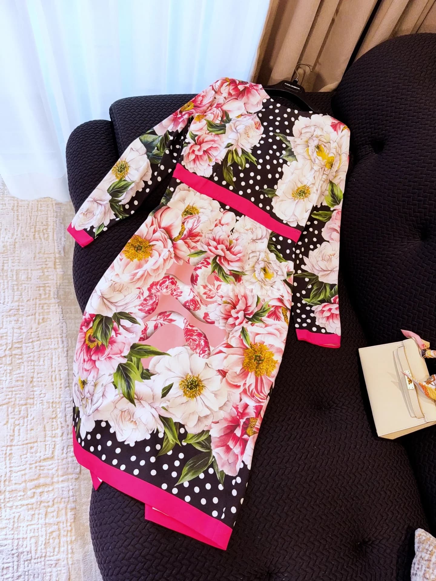 Платье из шелка Dolce Gabbana с горошком - фото 3