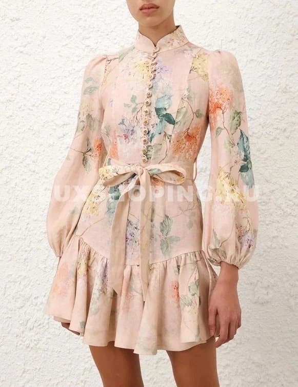 ZIMMERMANN ILLUMINATE PEPLUM MINI DRESS - фото 4