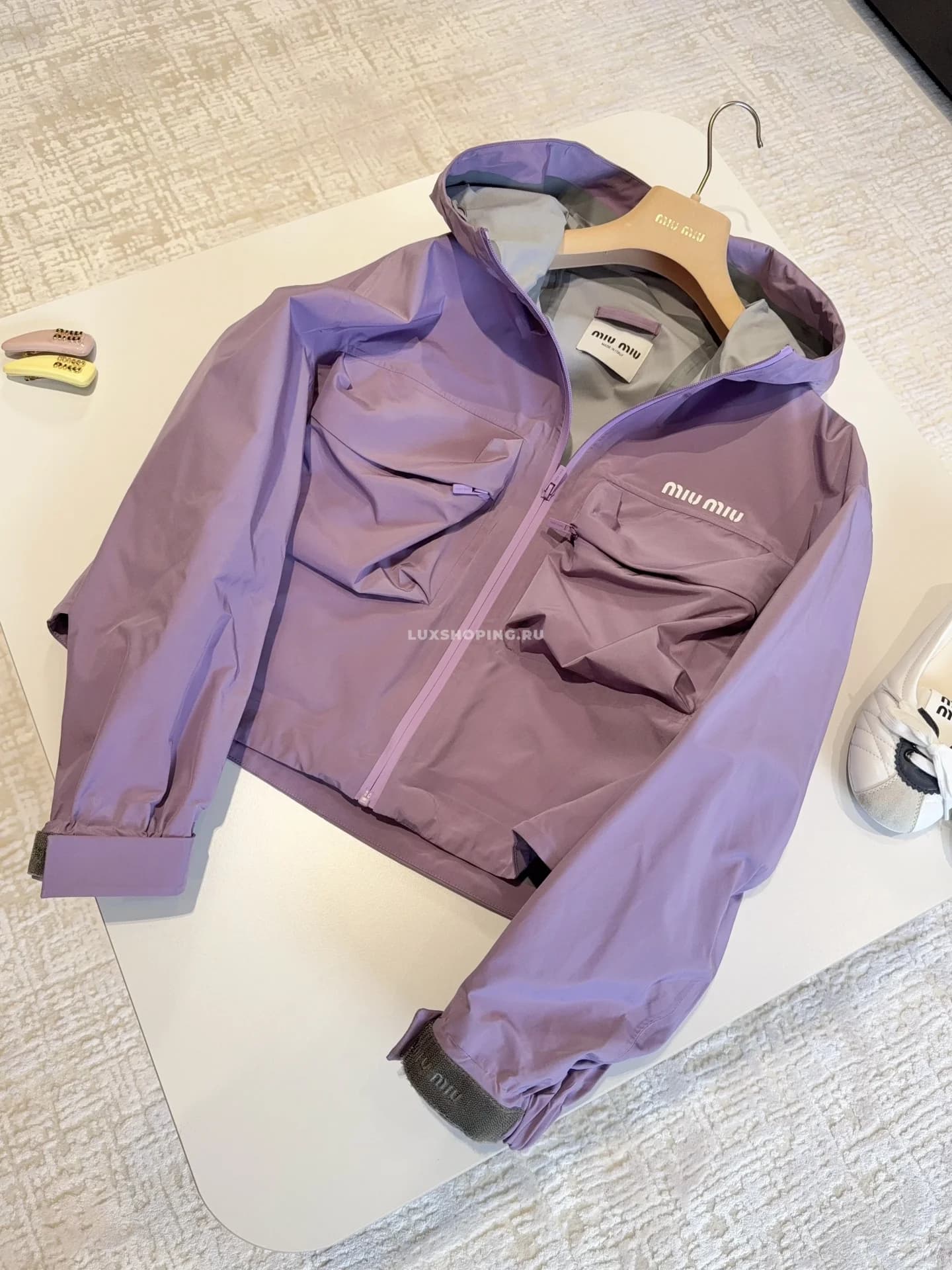 Ветровка Miu фиолетовая