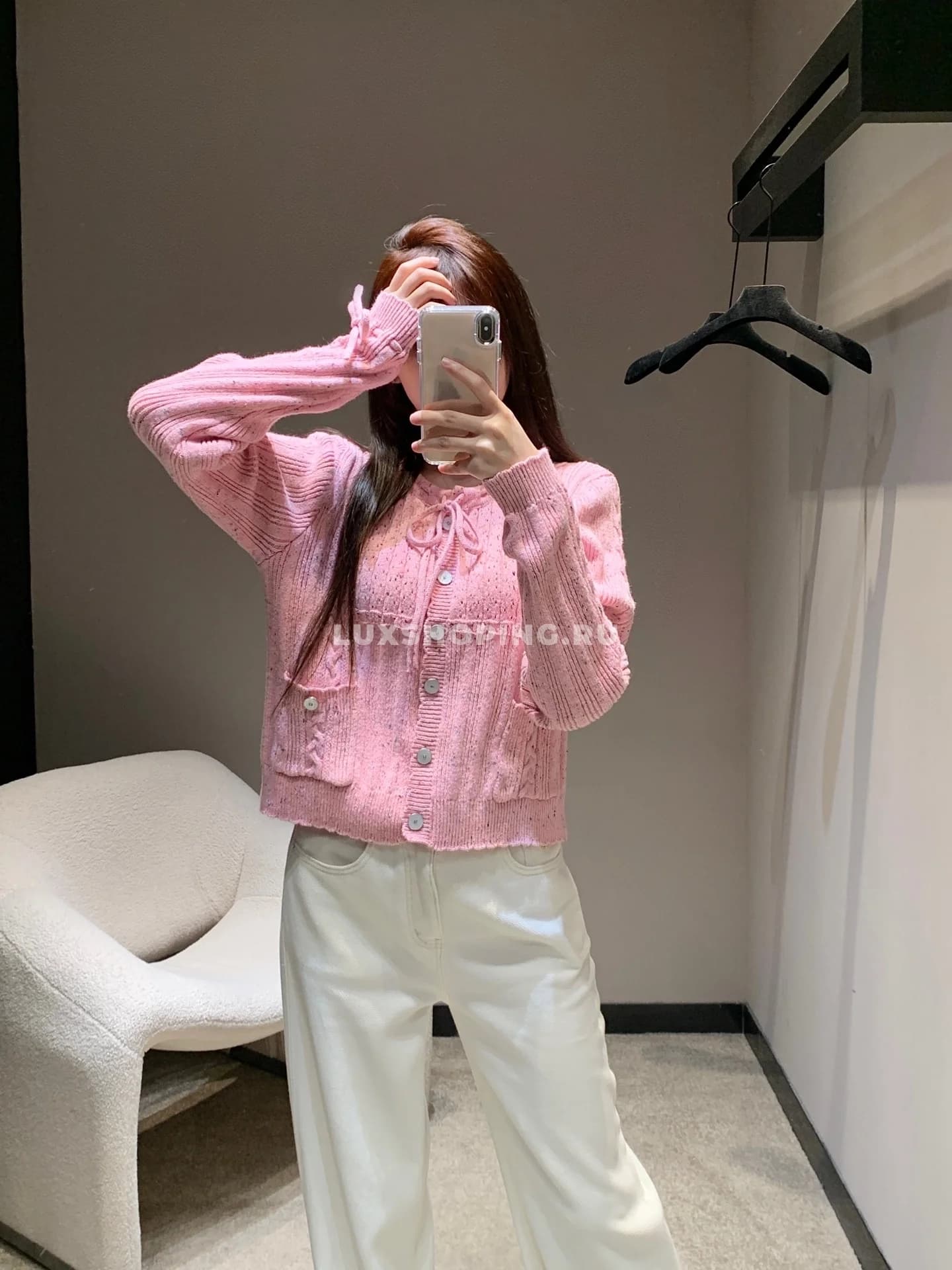 Кашемировый розовый свитер Chanel - фото 6