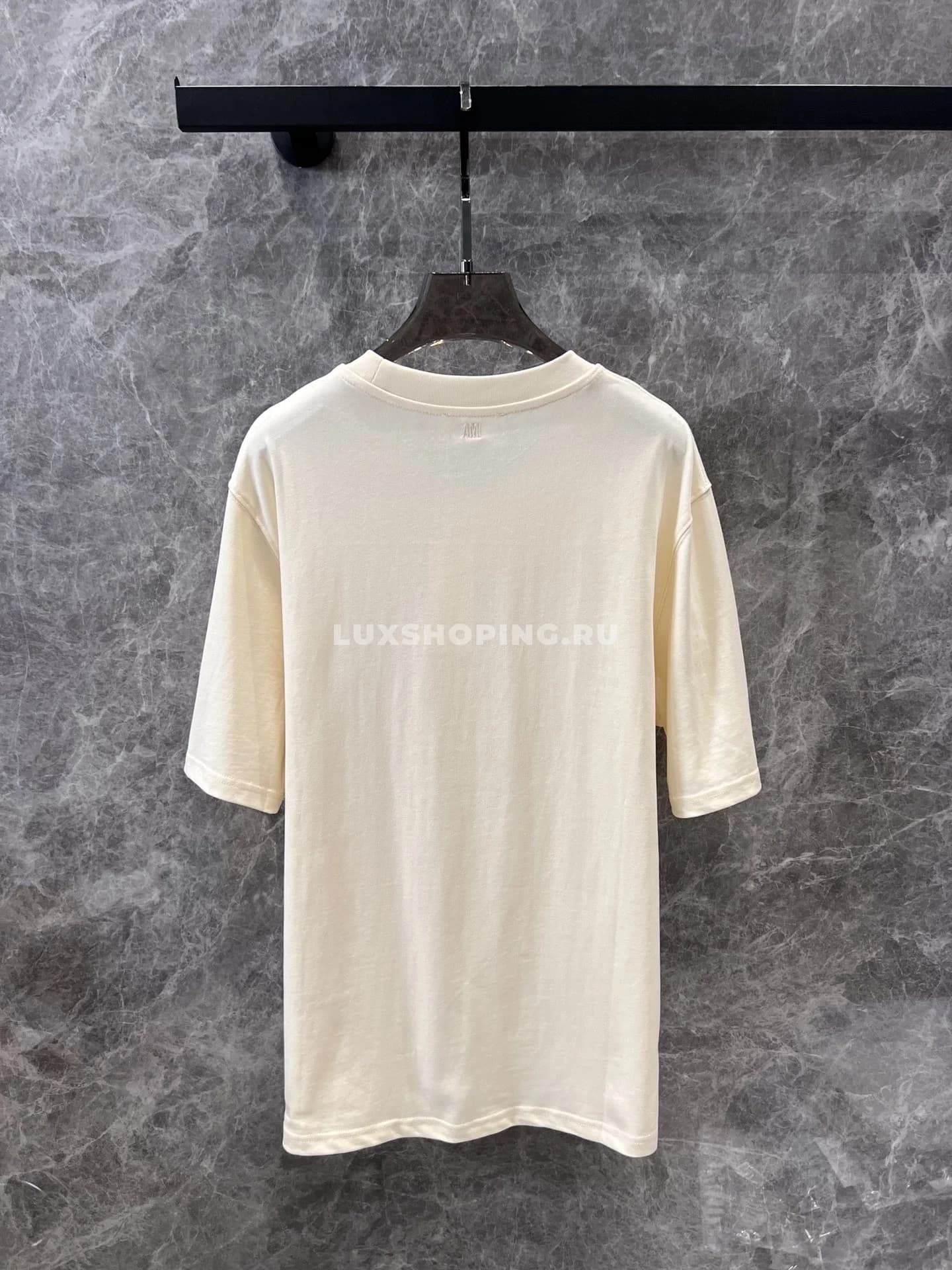 Футболка Ami с вышитым лого красным - фото 4