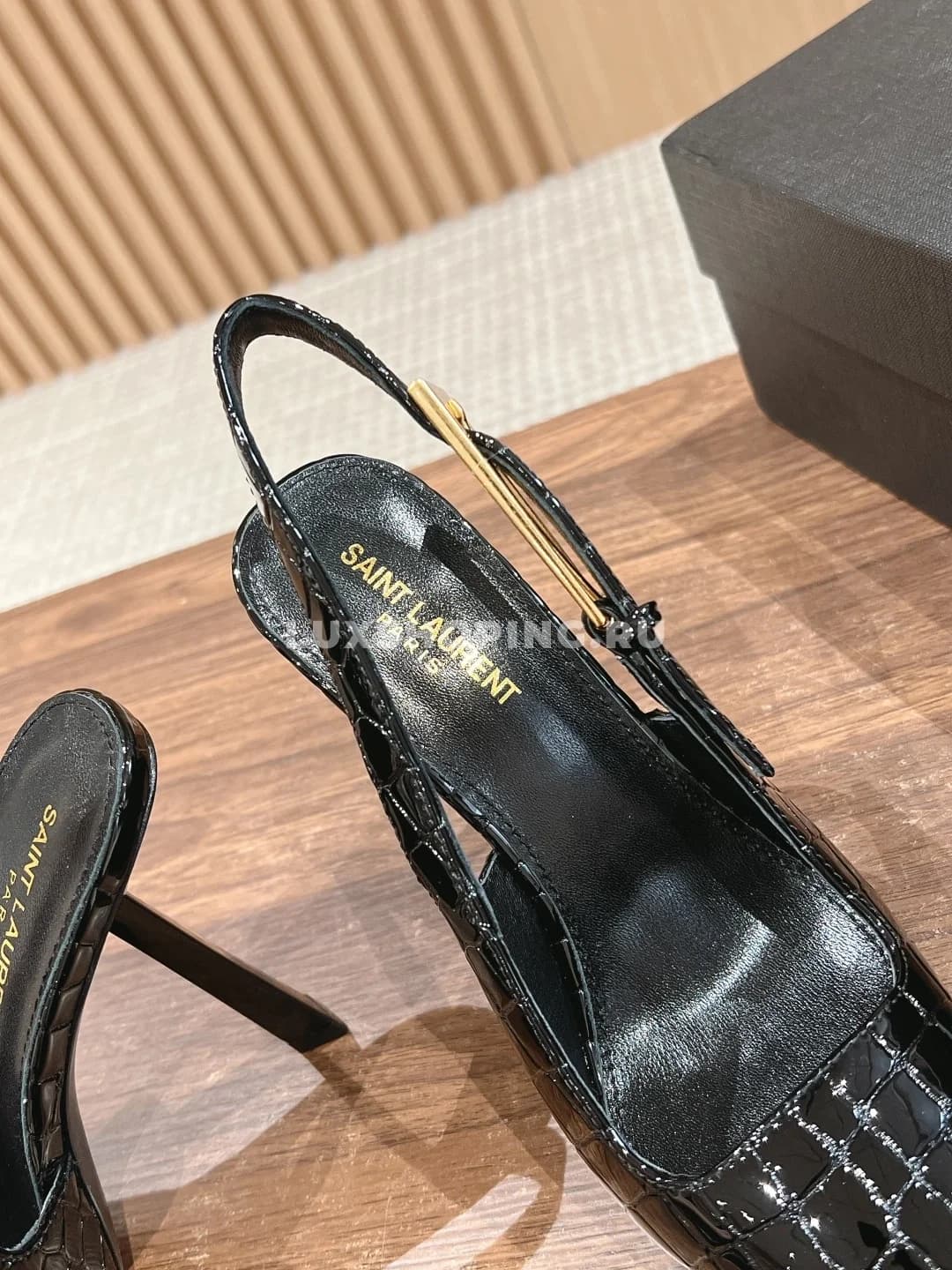 Туфли YSL лакированные на высоком каблуке - фото 5