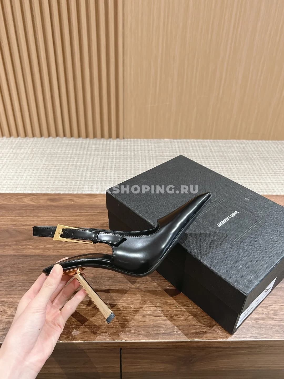 Туфли YSL на высоком каблуке - фото 2