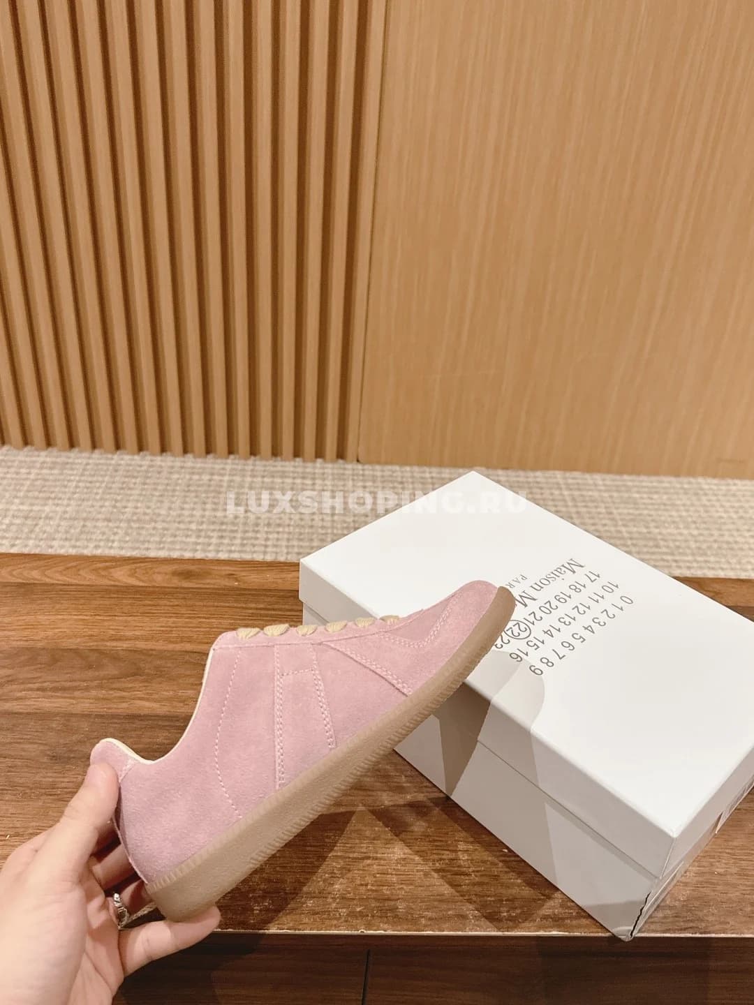 Кроссовки Maison Margiela розовые - фото 5