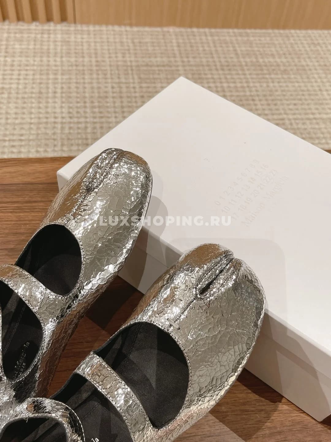 Туфли Margiela Mary Jane серебрянные - фото 5